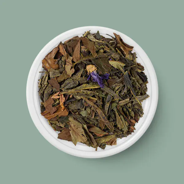 Grüner Tee - Green Violets, BIO - 75 g - Tee in Schale