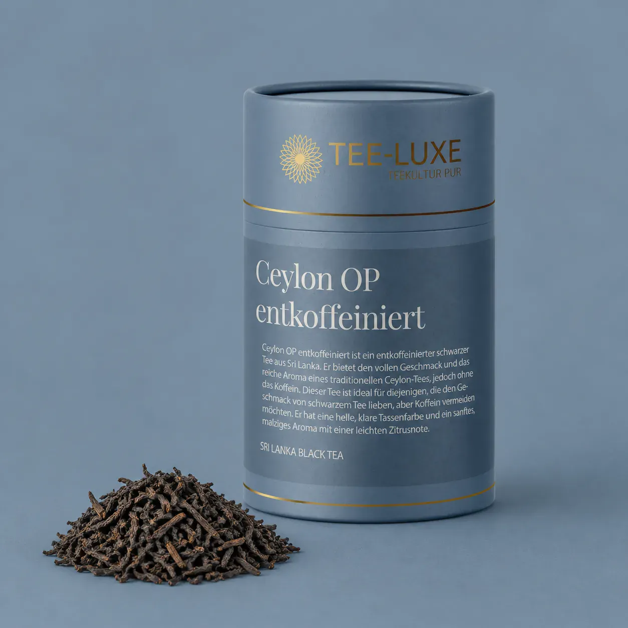 Schwarzer Tee - Ceylon OP entkoffeiniert - 85 g - Verpackung mit losem Tee