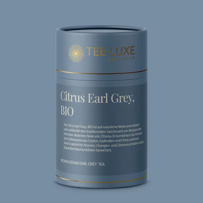 Schwarzer Tee - Citrus Earl Grey, BIO - 100 g - Verpackung