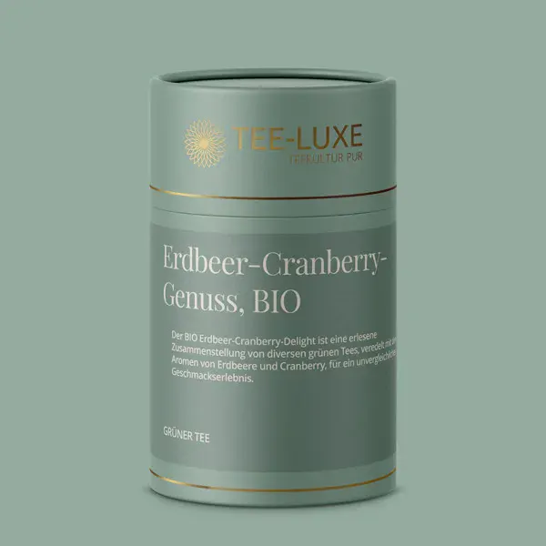 Grüner Tee - Erdbeer-Cranberry-Genuss, BIO - 75 g - Verpackung