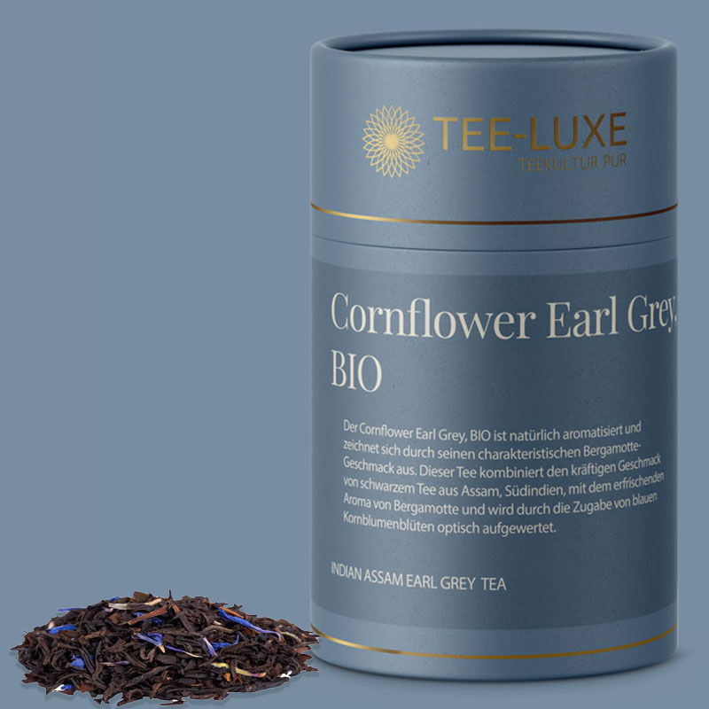 Schwarzer Tee - Cornflower Earl Grey, BIO