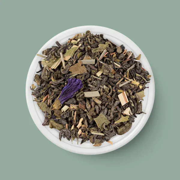 Grüner Tee - Zitronen-Aprikosen-Kraftpaket, BIO - 90 g - Tee in Schale