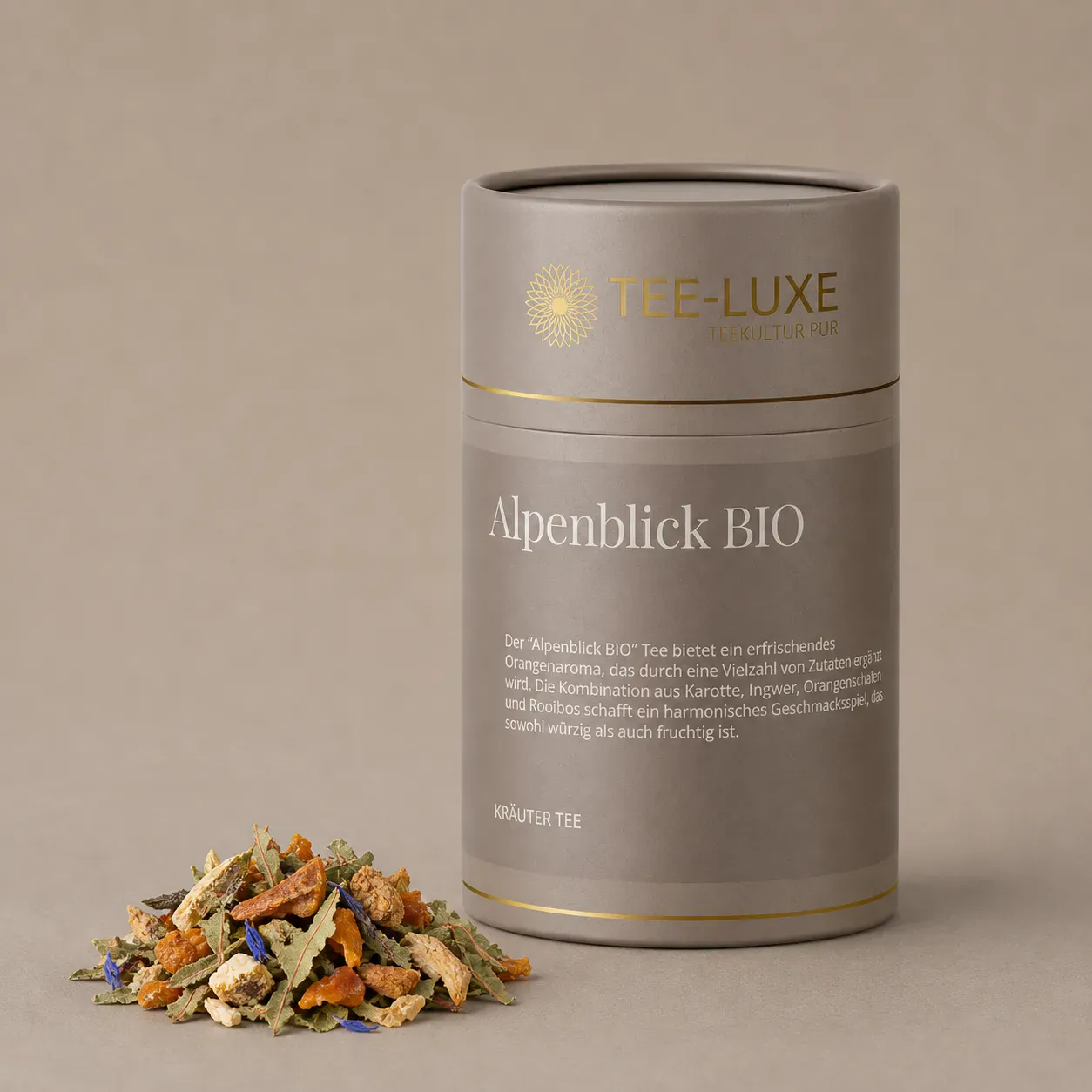 Kräuter Tee - Alpenblick BIO - 110 g - Verpackung mit losem Tee