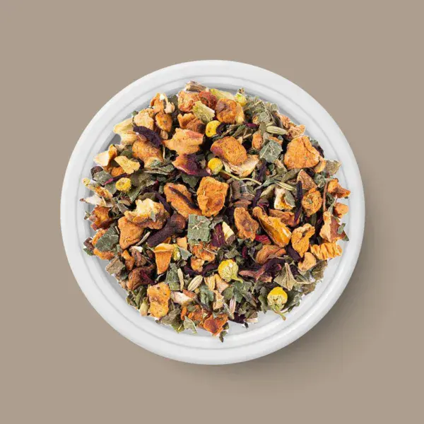 Kräuter Tee - Entspannung mit Apfel und Zimt, BIO - 100 g - Tee in Schale