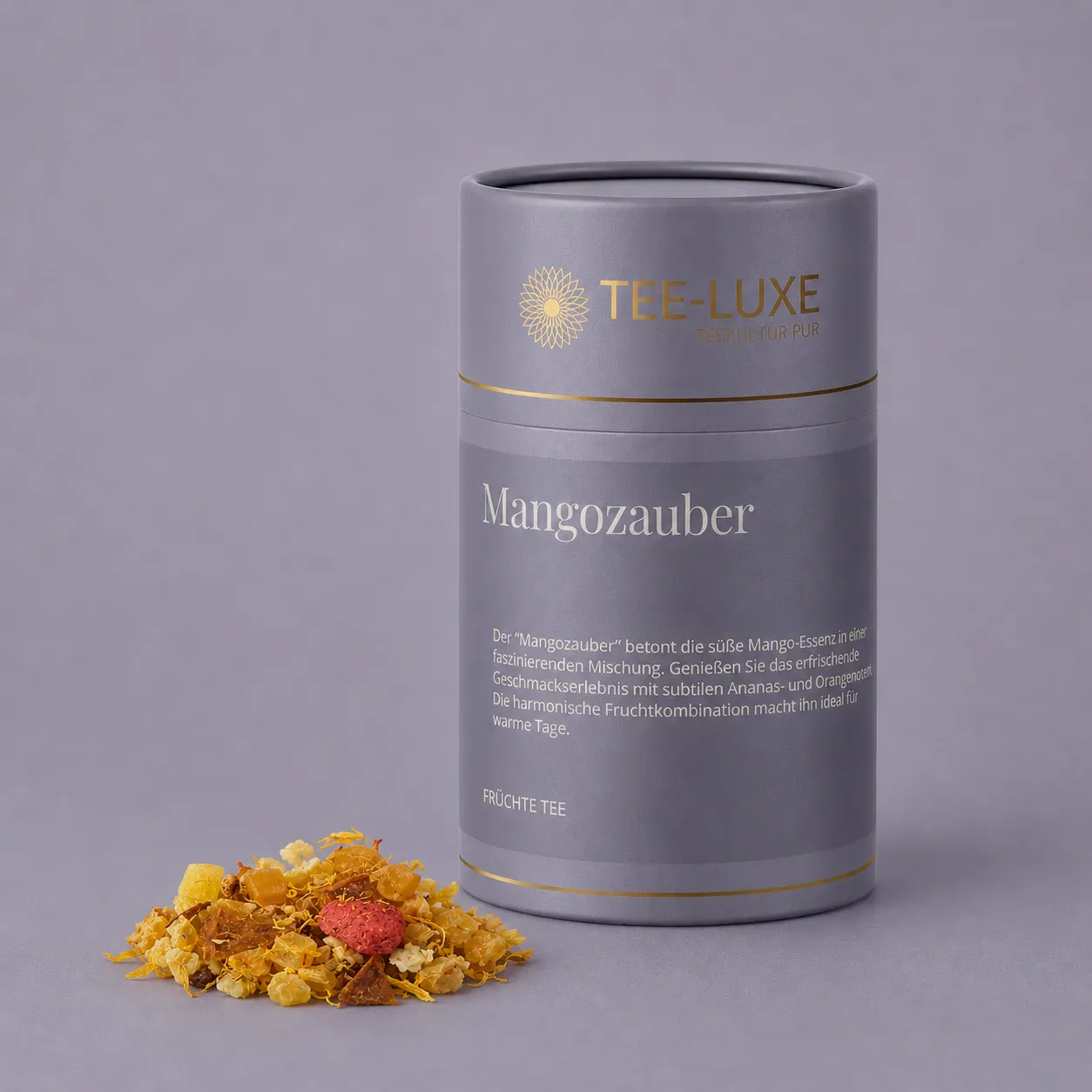 Früchte Tee - Mangozauber - 140 g - Verpackung mit losem Tee