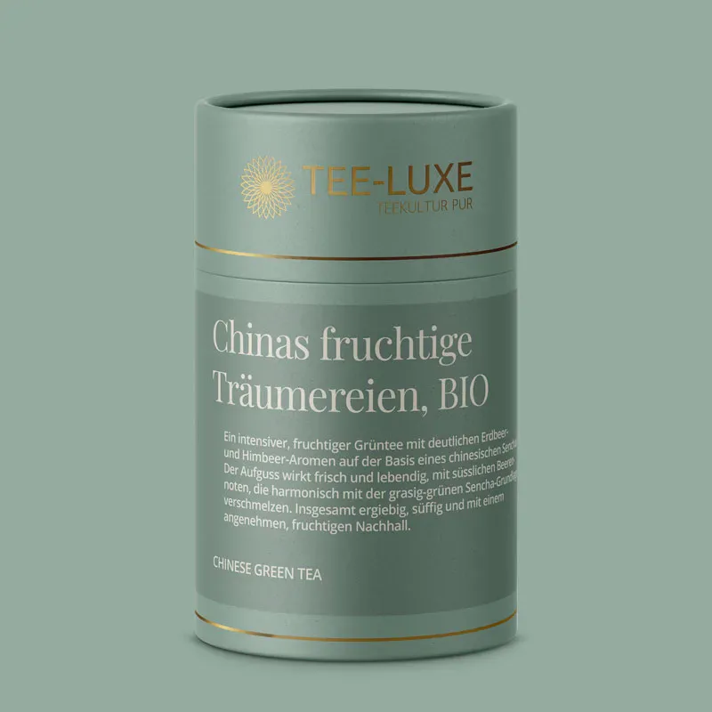 Grüner Tee – Chinas fruchtige Träumereien, BIO – 100 g - Verpackung
