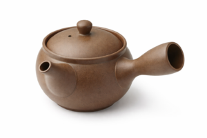 Kyusu als japanische Teekanne mit integriertem Sieb