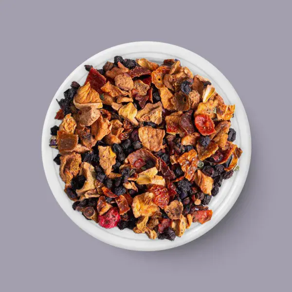 Früchte Tee - Apfel- & Wildebeerenglück, BIO - 110 g - Tee in Schale