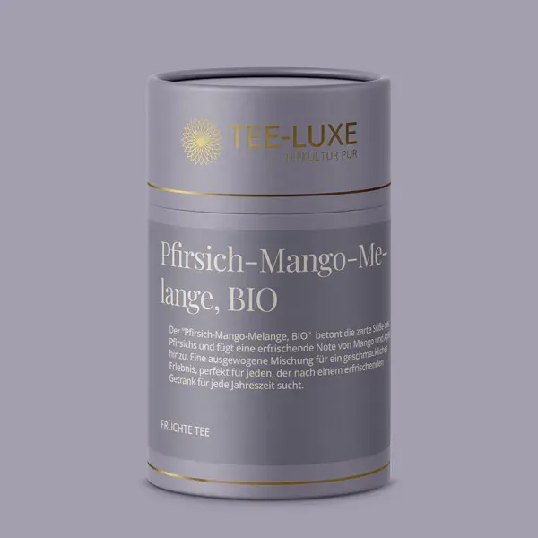 Früchte Tee - Pfirsich-Mango-Melange, BIO - 100 g - Verpackung
