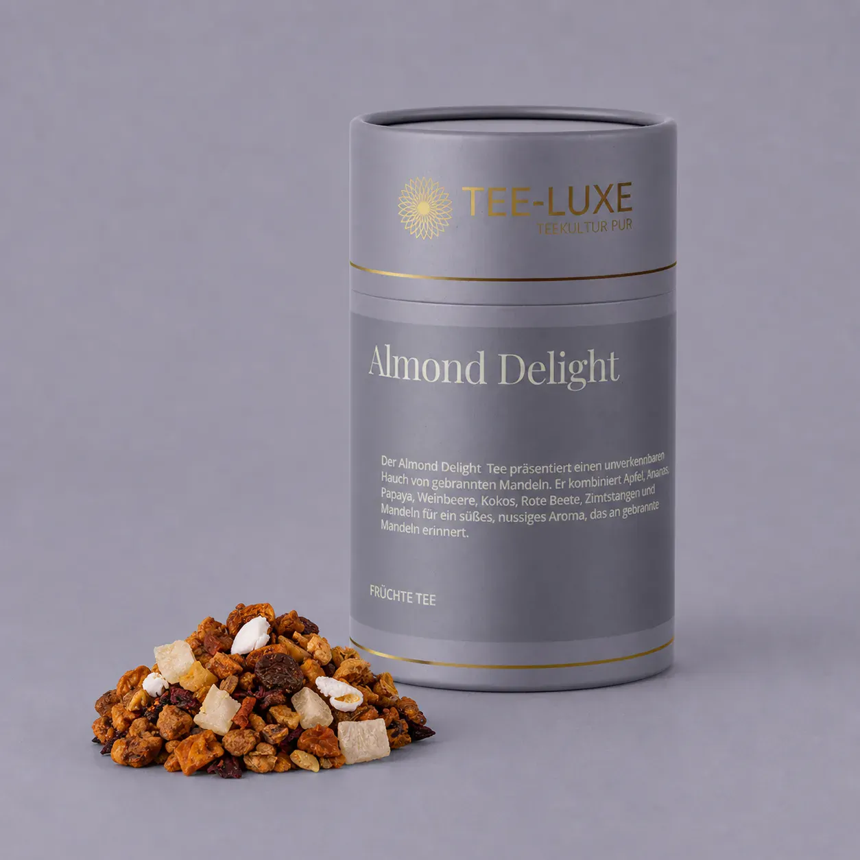 Früchte Tee - Almond Delight - 120 g - Verpackung mit losem Tee