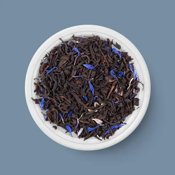Schwarzer Tee - Cornflower Earl Grey, BIO - 90 g - Tee in Schale