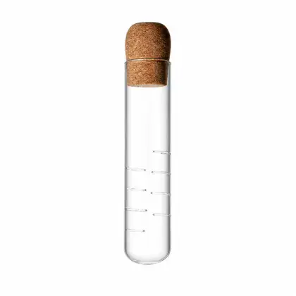 Glas-Teeblattfilter mit Kork für losen Tee, Freisteller